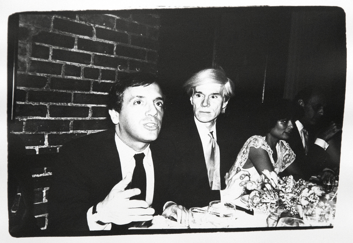 ANDY WARHOL - Andy and Steve Rubell - silver gelatin print - 8 x 10 in.