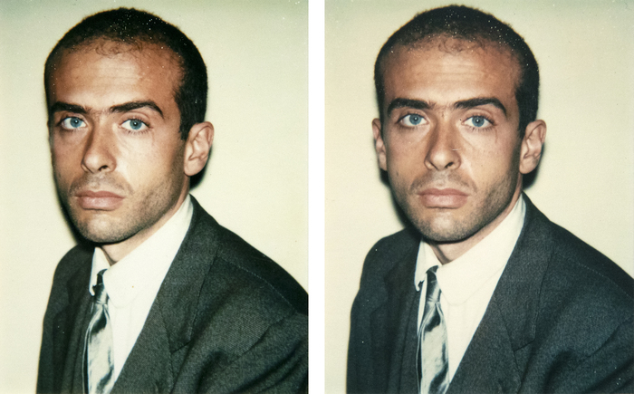 ANDY WARHOL - Francesco Clemente 2 Polaroids - Polaroid, Polacolor - 4 1/2 x 3 1/2 in. ea.