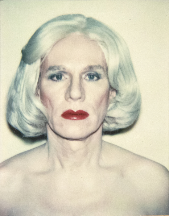 ANDY WARHOL - Self-Portrait in a Platinum Wig; Self-Portrait in a Platinum Pageboy Wig ANDY WARHOL - Self-Portrait in a Platinum Wig; Self-Portrait in a Platinum Pageboy Wig - Polaroid, Polacolor - 4 1/4 x 3 3/8 in. ea.