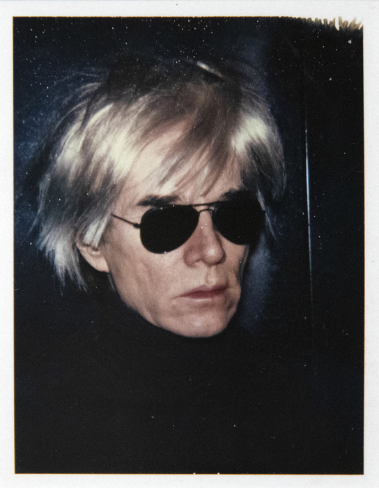 ANDY WARHOL - Self-Portrait in Fright Wig ANDY WARHOL - Self-Portrait in Fright Wig - Polaroid - 4 1/4 x 3 3/8 in.