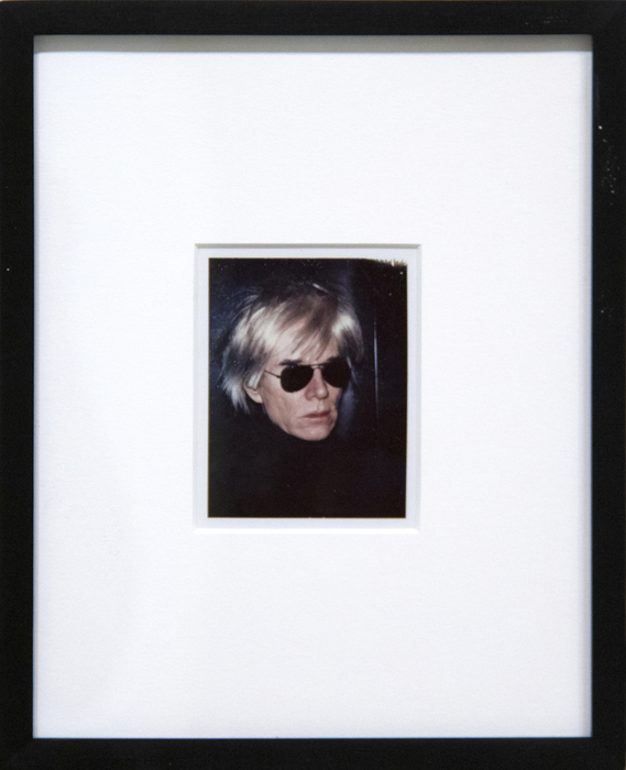 ANDY WARHOL - Self-Portrait in Fright Wig - Polaroid - 4 1/4 x 3 3/8 in.