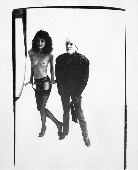ANDY WARHOL - Andy Warhol and Janice Dickenson - silver gelatin print - 10 x 8 in.