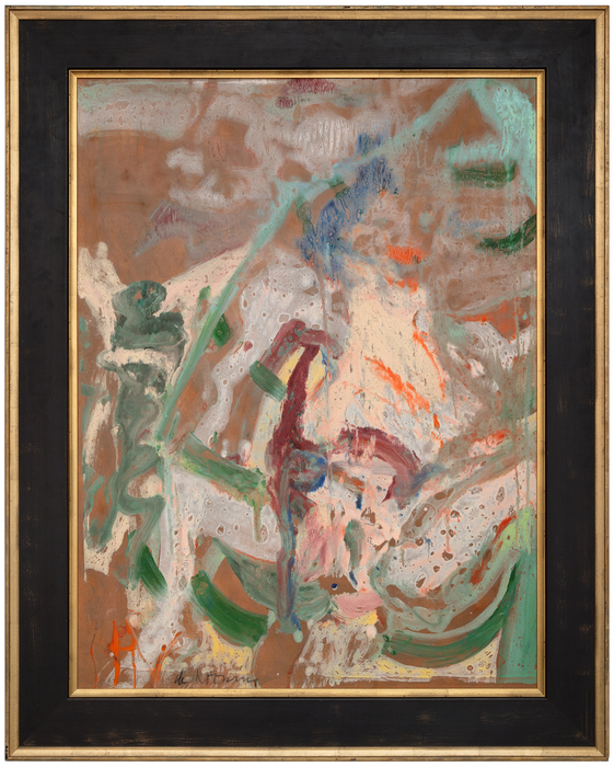 WILLEM DE KOONING - Woman in a Rowboat WILLEM DE KOONING - Woman in a Rowboat - oil on paper laid on masonite - 47 1/2 x 36 1/4 in.