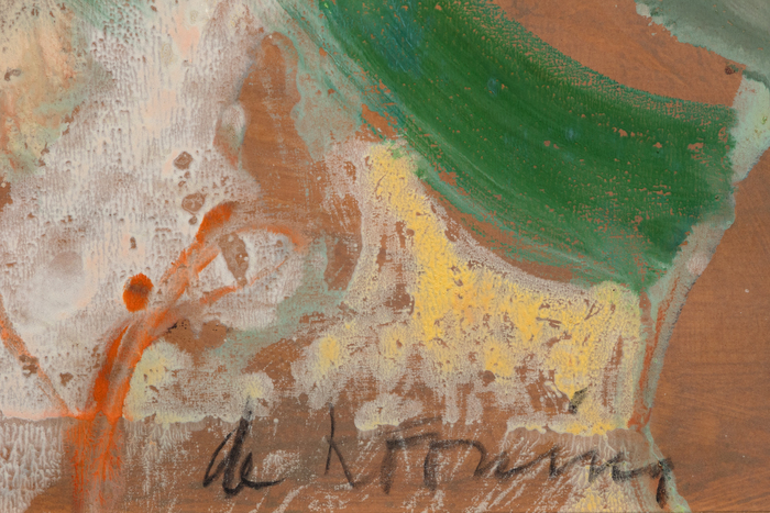 WILLEM DE KOONING - Woman in a Rowboat WILLEM DE KOONING - Woman in a Rowboat - oil on paper laid on masonite - 47 1/2 x 36 1/4 in.