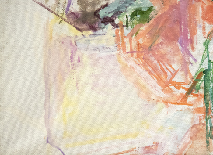 MERCEDES MATTER - Untitled Mercedes Matter was an original member of the American Abstract Artists and an influential figure in the Abstract Expressionist movement. Alongside many of her fellow AbEx colleagues like Helen Frankenthaler and Lee Krasner, Matter studied under Hans Hoffman. The market for works by the historically undervalued AbEx women is increasing tremendously as their contributions to the movement gain overdue recognition.
<br>
<br>"Untitled" 2001 was Matter's final painting. It was still on her easel when she passed. Matter used visual sources for her paintings, such as the traditional still life, but deconstructed the objects into complete abstraction, maintaining a focus on capturing the energy and relationship between objects and spaces.