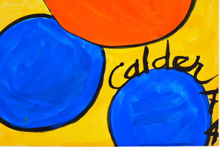 ALEXANDER CALDER - Many Orbs in Space ALEXANDER CALDER - Many Orbs in Space - gouache and ink on paper - 29 1/2 x 43 1/4 in.