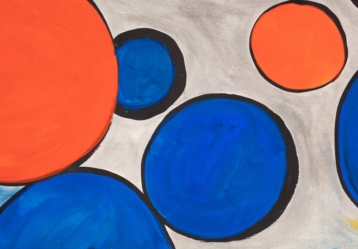ALEXANDER CALDER - Many Orbs in Space ALEXANDER CALDER - Many Orbs in Space - gouache and ink on paper - 29 1/2 x 43 1/4 in.