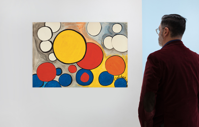 ALEXANDER CALDER - Many Orbs in Space ALEXANDER CALDER - Many Orbs in Space - gouache and ink on paper - 29 1/2 x 43 1/4 in.