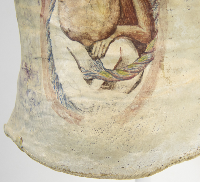 FRIDA KAHLO - Hammer and Sickle (and unborn baby) FRIDA KAHLO - Hammer and Sickle (and unborn baby) - dry plaster and mixed media - 16 1/4 x 13 x 6 in.