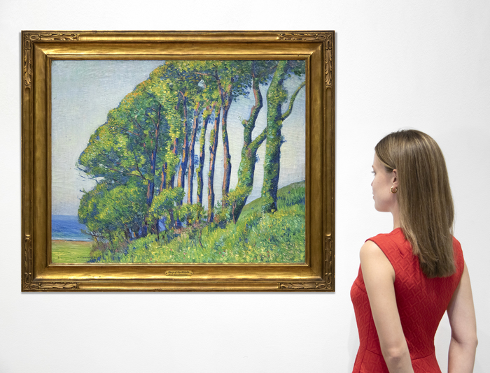 ABEL GEORGE WARSHAWSKY - Trees in Brittany ABEL GEORGE WARSHAWSKY - Trees in Brittany - oil on canvas - 25 1/2 x 32 in.