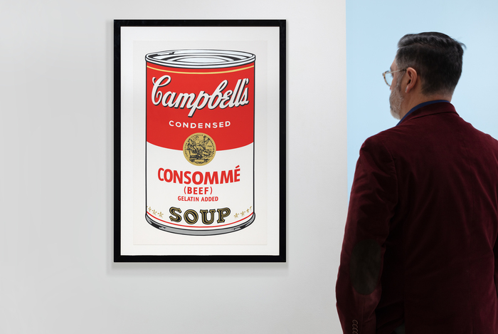 ANDY WARHOL - Consommé (Beef), from Campbell's Soup I ANDY WARHOL - Consommé (Beef), from Campbell's Soup I - screenprint in colors on woven paper with full margins - 35 x 23 in.