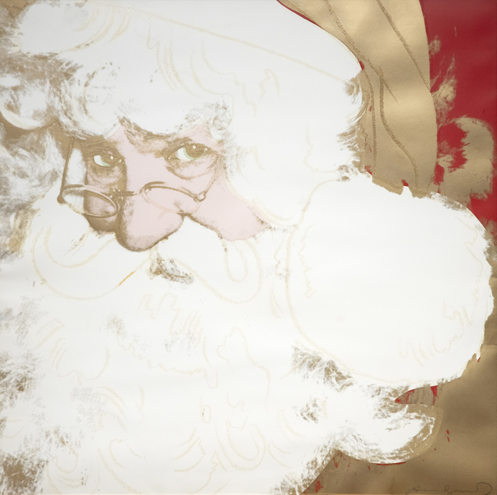 ANDY WARHOL - Myths: Santa Claus - screenprint in colors with diamond dust, on Lenox Museum Board - 38 x 38 in.