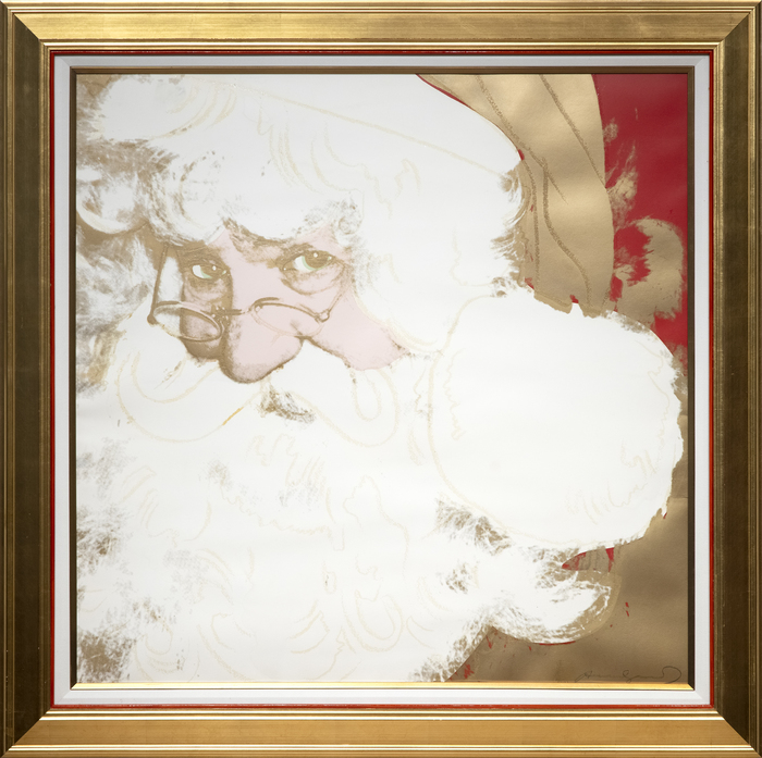 ANDY WARHOL - Myths: Santa Claus ANDY WARHOL - Myths: Santa Claus - screenprint in colors with diamond dust, on Lenox Museum Board - 38 x 38 in.