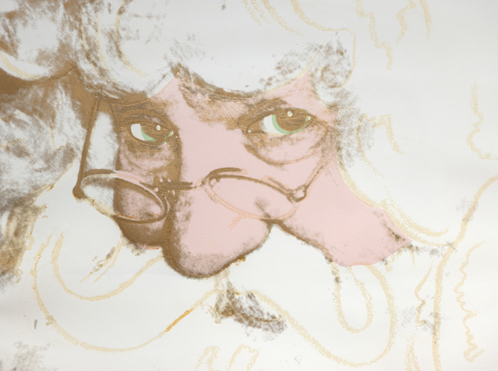 ANDY WARHOL - Myths: Santa Claus ANDY WARHOL - Myths: Santa Claus - screenprint in colors with diamond dust, on Lenox Museum Board - 38 x 38 in.
