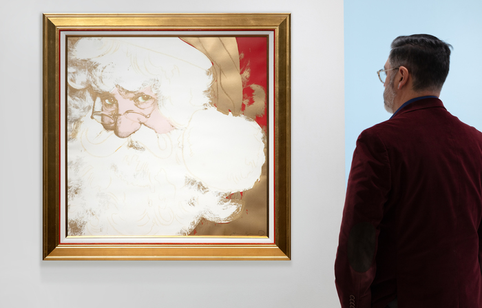 ANDY WARHOL - Myths: Santa Claus ANDY WARHOL - Myths: Santa Claus - screenprint in colors with diamond dust, on Lenox Museum Board - 38 x 38 in.