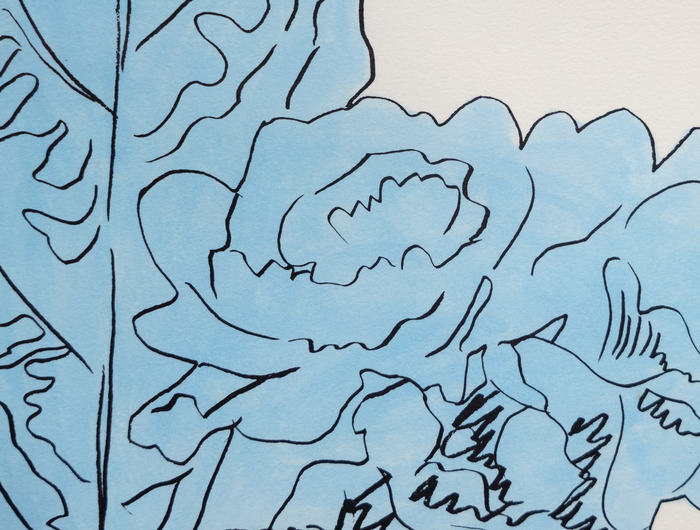 ANDY WARHOL - Flowers (hand colored) ANDY WARHOL - Flowers (hand colored) - hand-colored screenprint - 40 1/2 x 27 1/2 in.