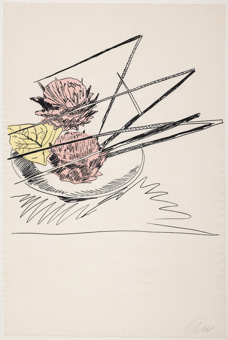 ANDY WARHOL - Flowers (hand colored) - hand-colored screenprint - 41 x 27 1/4 in.