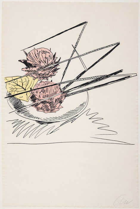 ANDY WARHOL - Flowers (hand colored) ANDY WARHOL - Flowers (hand colored) - hand-colored screenprint - 41 x 27 1/4 in.