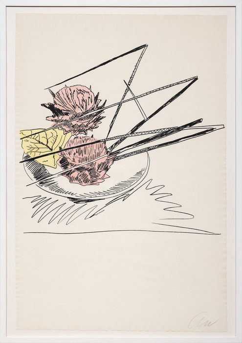 ANDY WARHOL - Flowers (hand colored) ANDY WARHOL - Flowers (hand colored) - hand-colored screenprint - 41 x 27 1/4 in.