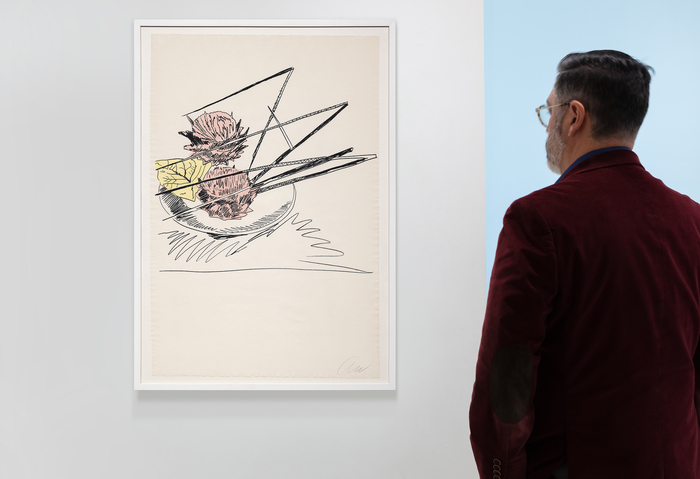 ANDY WARHOL - Flowers (hand colored) ANDY WARHOL - Flowers (hand colored) - hand-colored screenprint - 41 x 27 1/4 in.