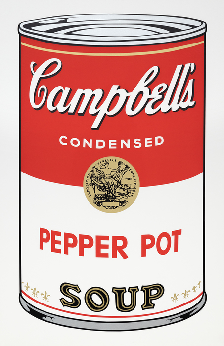 ANDY WARHOL - Pepper Pot from Campbell's Soup ANDY WARHOL - Pepper Pot from Campbell's Soup - screenprint in colors - 35 x 23 in.