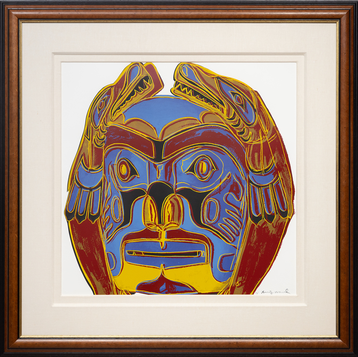 ANDY WARHOL - Northwest Coast Mask ANDY WARHOL - Northwest Coast Mask - screenprint in colors on Lenox Museum Board - 38 x 38 in.