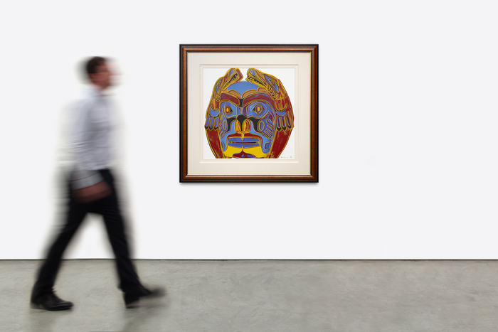 ANDY WARHOL - Northwest Coast Mask ANDY WARHOL - Northwest Coast Mask - screenprint in colors on Lenox Museum Board - 38 x 38 in.