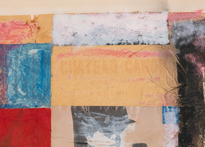 GRACE HARTIGAN - Untitled (Collage) Collage (from the French “to glue” or “to stick together”) has been a feature of art for centuries, gaining prominence in the 20th century. Grace Hartigan’s take on collage moves the practice away from representation into near abstraction as the scraps of paper form a grid of painted color. Hints of the original clippings peek through, adding another texture (figuratively and literally) to the piece.
<br>
<br>Grace Hartigan was noted for her sense of color and fusion of abstraction and figuration. In 1954, Alfred Barr, the acclaimed director of the Museum of Modern Art, instructed the purchase of a piece by Hartigan, securing her place as the first of second-generation AbEx artists to enter a museum collection