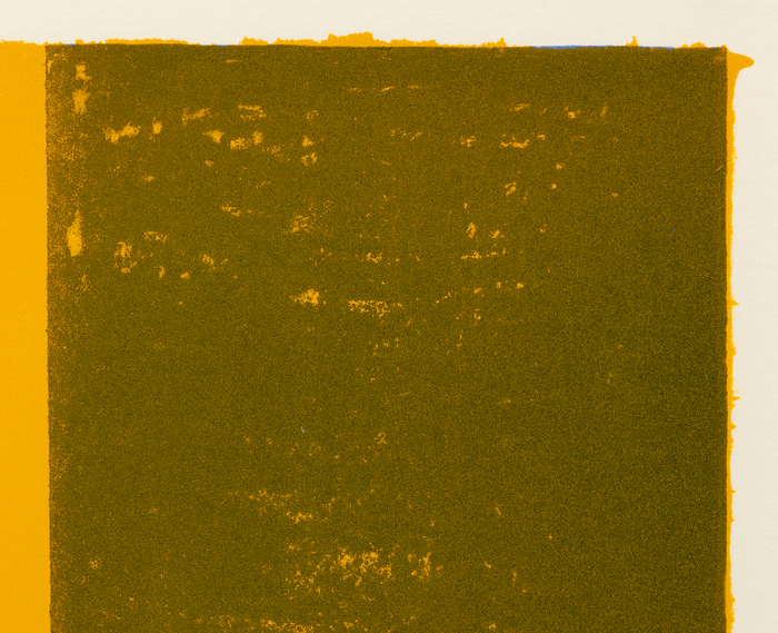 BARNETT NEWMAN - Canto XIII Barnett Newman was a crucial member of the Abstract Expressionists and a pioneer within the Color Field movement. Through a careful selection of color, hues, and composition, Newman applied paint to create planes of color that developed into deep emotion and feeling.
<br>
<br>This work comes from Newman’s portfolio, “18 Cantos”, his fourth foray into lithography. Lithography is a type of printmaking that utilizes flat stones. Images are affixed onto the stone via chemical processes. A complicated practice, lithography allowed Newman to showcase his affinity by creating a series of subtle but joyous pieces. The viewer can see delicate differences of texture and tone. Even when the same stone has been used, the difference of ink creates stark changes of tonality and surface quality. This speaks to the title of the works – sections of a larger poem.
<br>
<br>Other editions of “Canto XIII” can be found at the Art Institute of Chicago, the Metropolitan Museum of Art (New York), the Museum of Modern Art (New York), and the Tate Collection (London).