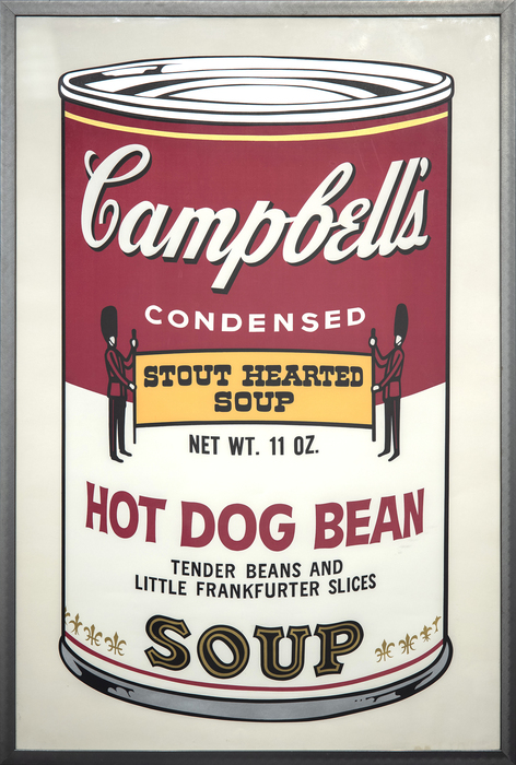 ANDY WARHOL - Hot Dog Bean - screenprint in colors - 36 x 23 1/4 in.