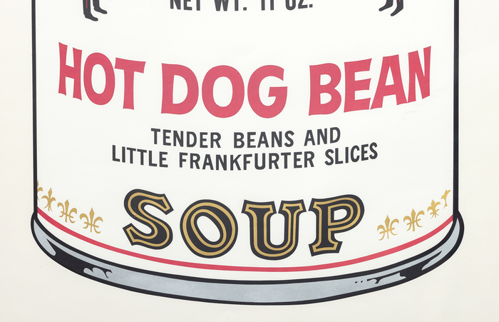 ANDY WARHOL - Hot Dog Bean - screenprint in colors - 36 x 23 1/4 in.