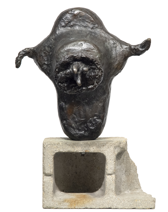 JOAN MIRO - L'Oiseau JOAN MIRO - L'Oiseau - bronze and cinderblock - 23 7/8 x 20 x 16 1/8 in.