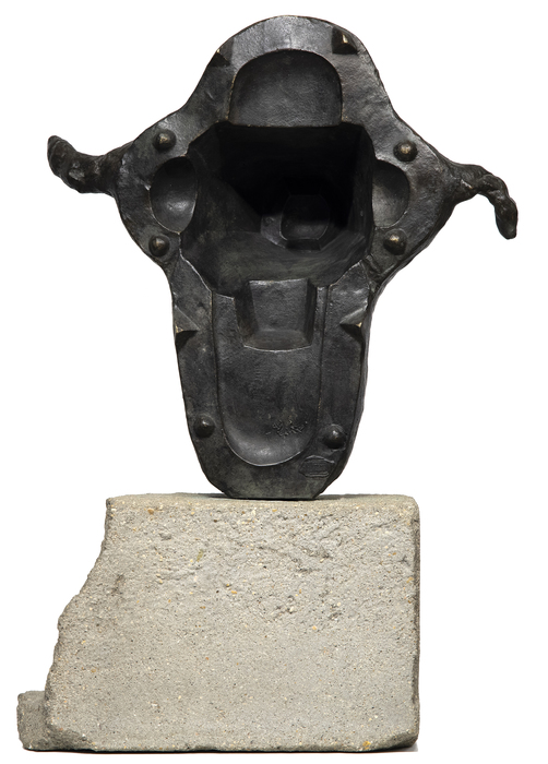 JOAN MIRO - L'Oiseau - bronze and cinderblock - 23 7/8 x 20 x 16 1/8 in.