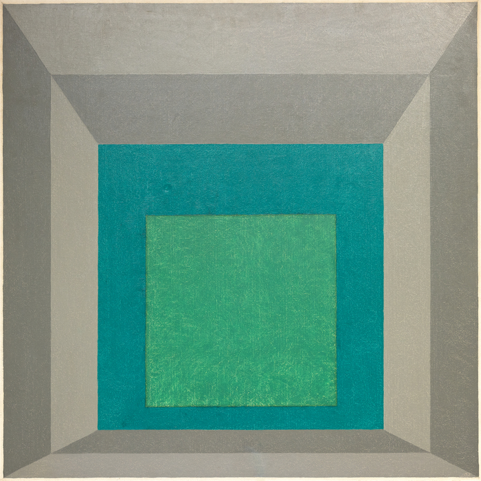JOSEF ALBERS - Homage to the Square: "In and Out" - oil on masonite - 40 x 40 in.