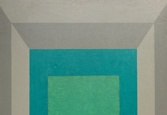 JOSEF ALBERS - Homage to the Square: "In and Out" JOSEF ALBERS - Homage to the Square: "In and Out" - oil on masonite - 40 x 40 in.