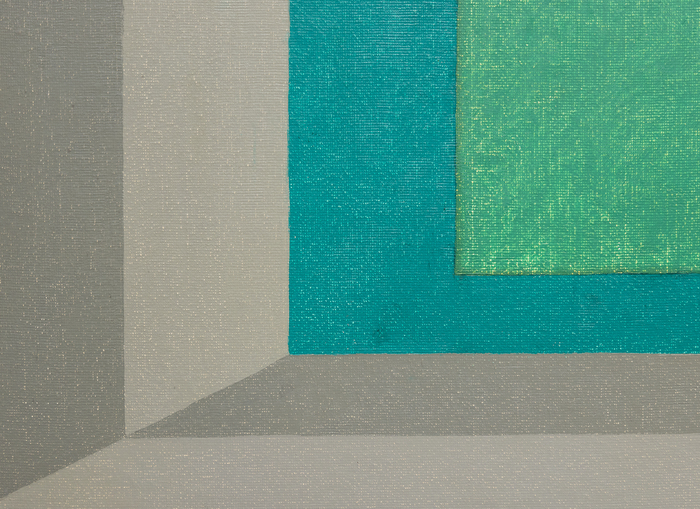 JOSEF ALBERS - Homage to the Square: "In and Out" - oil on masonite - 40 x 40 in.