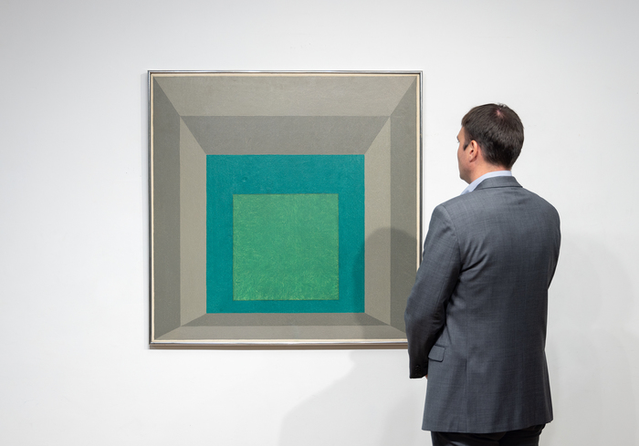 JOSEF ALBERS - Homage to the Square: "In and Out" JOSEF ALBERS - Homage to the Square: "In and Out" - oil on masonite - 40 x 40 in.