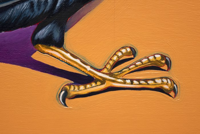 MEL RAMOS - Leta and the Hill Myna MEL RAMOS - Leta and the Hill Myna - oil on canvas - 60 x 52 in.