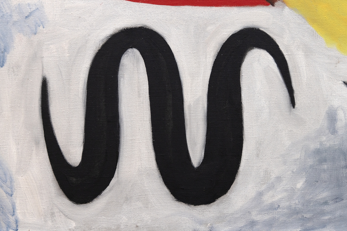 ALEXANDER CALDER - The Cross ALEXANDER CALDER - The Cross - oil on canvas - 28 3/4 x 36 1/4 in.