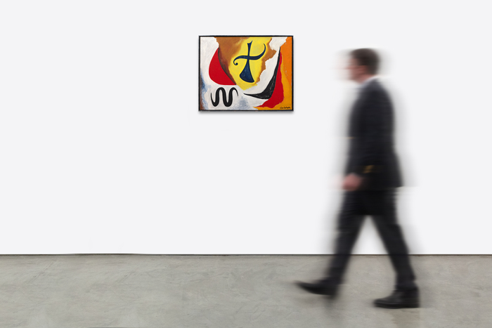 ALEXANDER CALDER - The Cross ALEXANDER CALDER - The Cross - oil on canvas - 28 3/4 x 36 1/4 in.