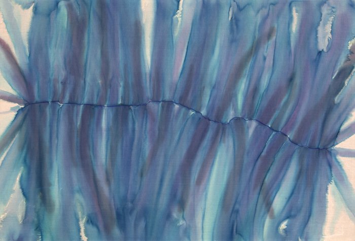 TONY DE LOS REYES - Border Compression #1 TONY DE LOS REYES - Border Compression #1 - oil and dye on linen - 78 x 108 1/4 in.