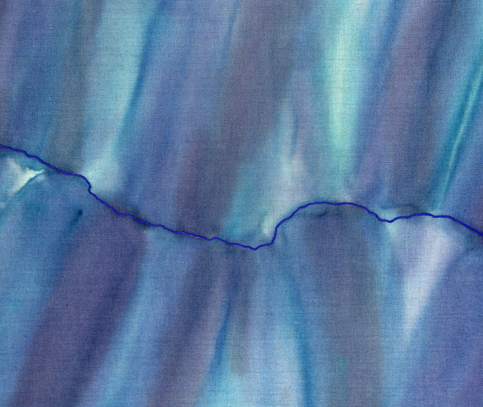 TONY DE LOS REYES - Border Compression #1 TONY DE LOS REYES - Border Compression #1 - oil and dye on linen - 78 x 108 1/4 in.