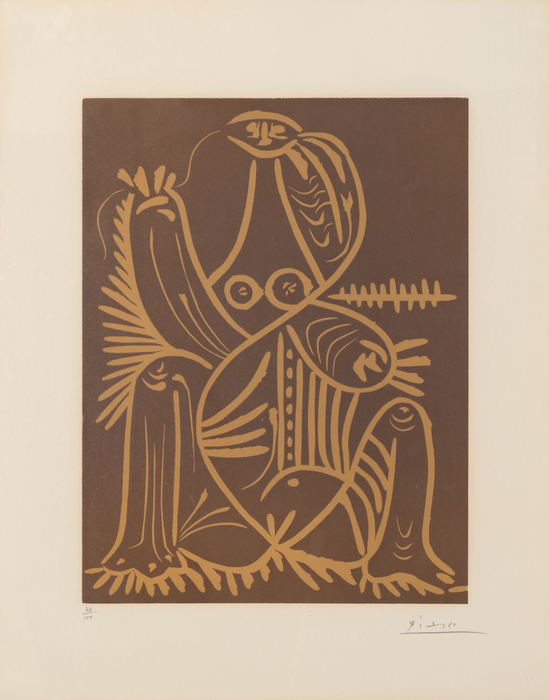 パブロピカソ 水彩画『UNTITLED』 ハマー画廊来歴