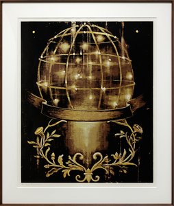 ROSS BLECKNER - Untitled (Sphere and Moulding) - screenprint - 36 1/2 x 30 1/2 in.