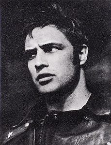 RUSSELL YOUNG - Brando Portrait - screenprint on linen with diamond dust - 62 5/8 x 47 3/4 in.