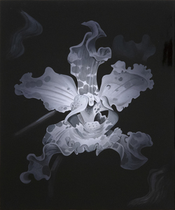 PENELOPE GOTTLIEB - Cyrtopodium punctatum (EN) - acrylic over aluminum - 24 x 20 in.