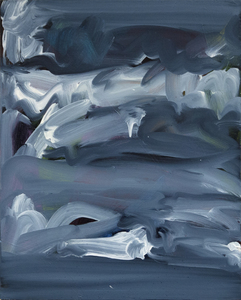 MARY HEILMANN - January Night - Stinson Beach - oil on canvas - 30 x 24 in.