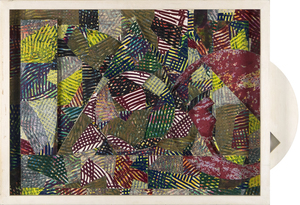 SAM GILLIAM - Back to Lattice II - color lithograph, screenprint, etching; cut and collaged to Gatorboard and foam core; enclosed in wo - 22 x 29 1/2 in.