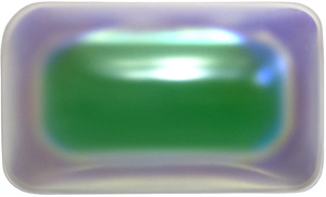 GISELA COLON - Bar Glo-Pod (Iridescent Green) - blow-molded acrylic - 12 x 20 x 6 in.