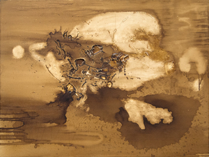 HERB ALPERT -- عاصفة الاثنين -- القهوة على قماش -- 36 × 48 في.